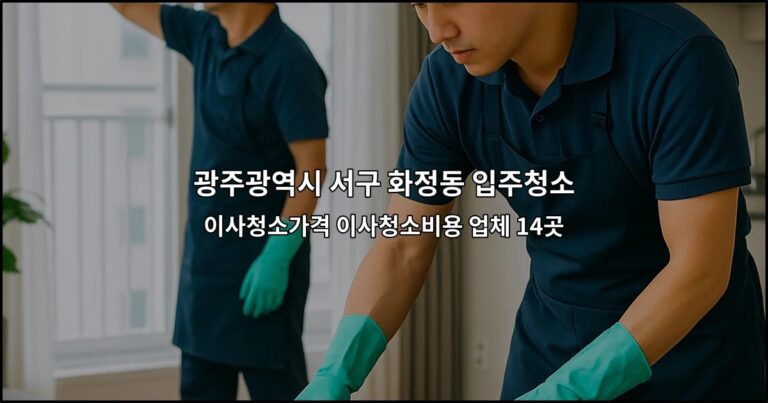 광주광역시 서구 화정동 입주청소 이사청소가격 이사청소비용 업체 14곳